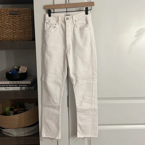 AGOLDE Hi Rise Straight Riley Crop Jeans - Picture 3 of 5